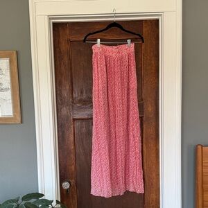 Mikarose Red Floral Maxi Skirt